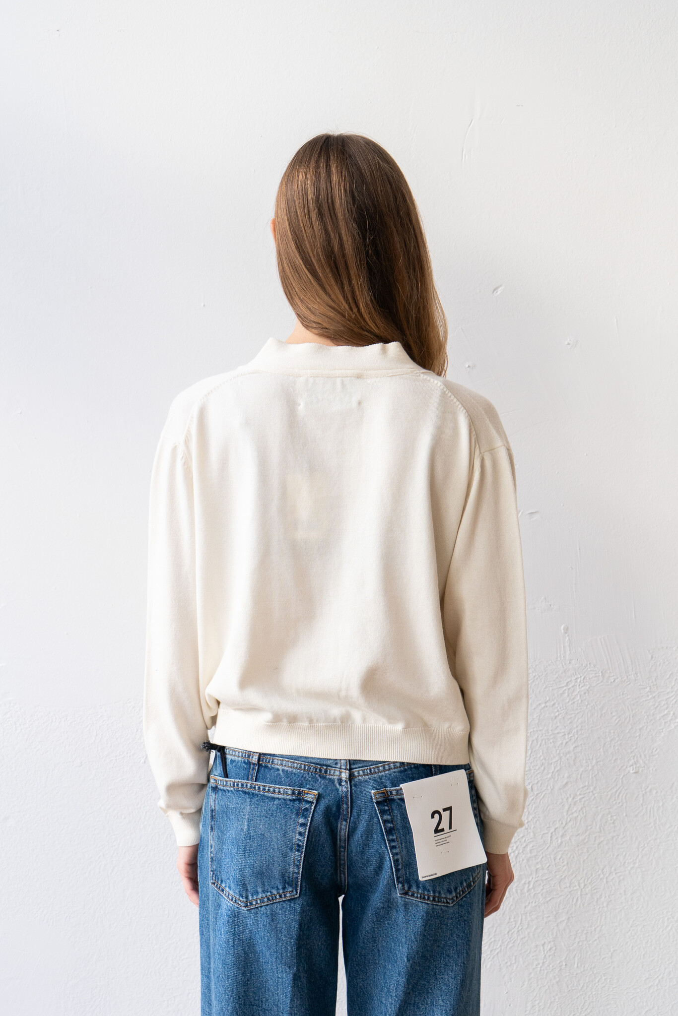 Yaya knitted Cardigan Natural