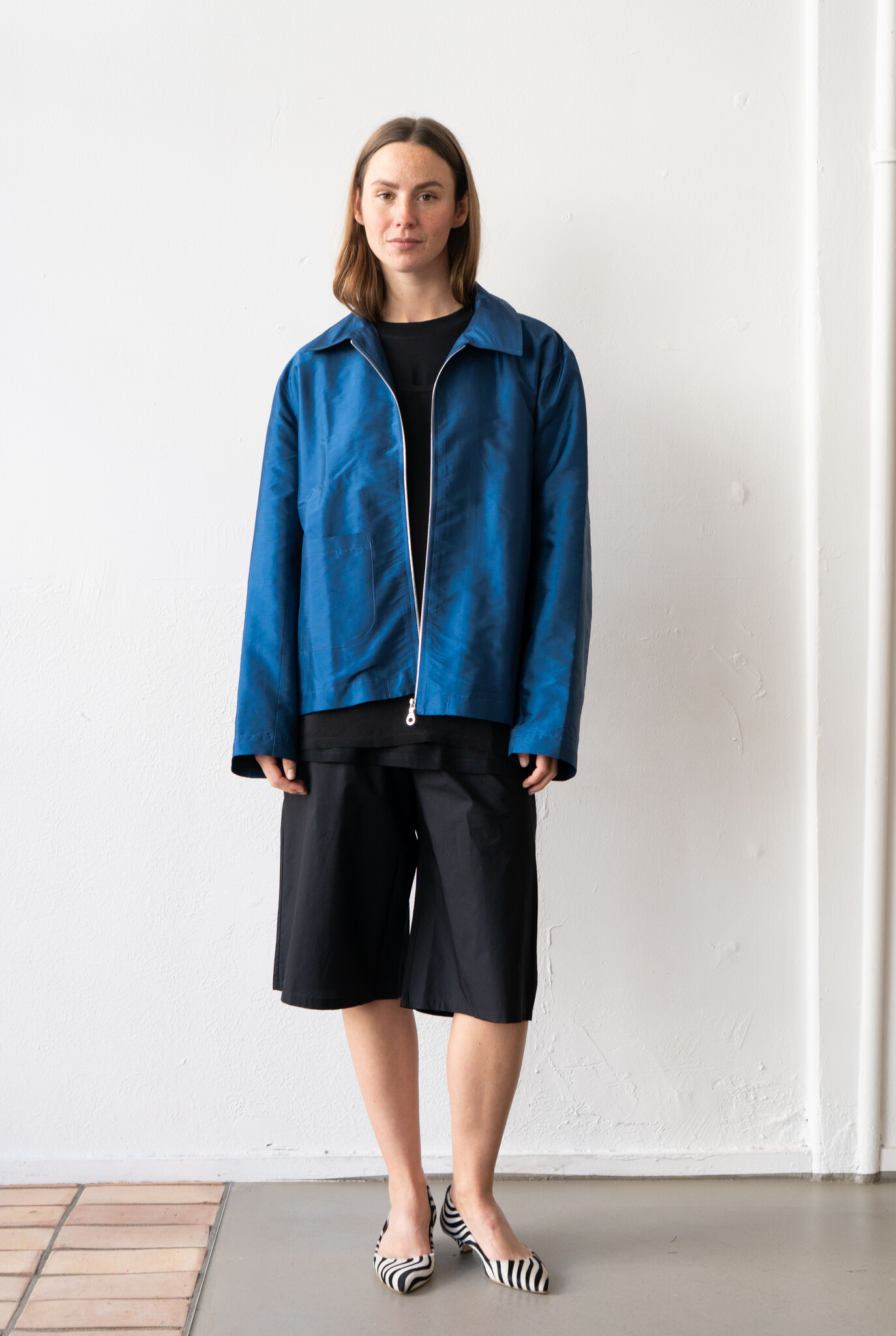 Sandy Jacket Zip Up Silk Dupion Insignia