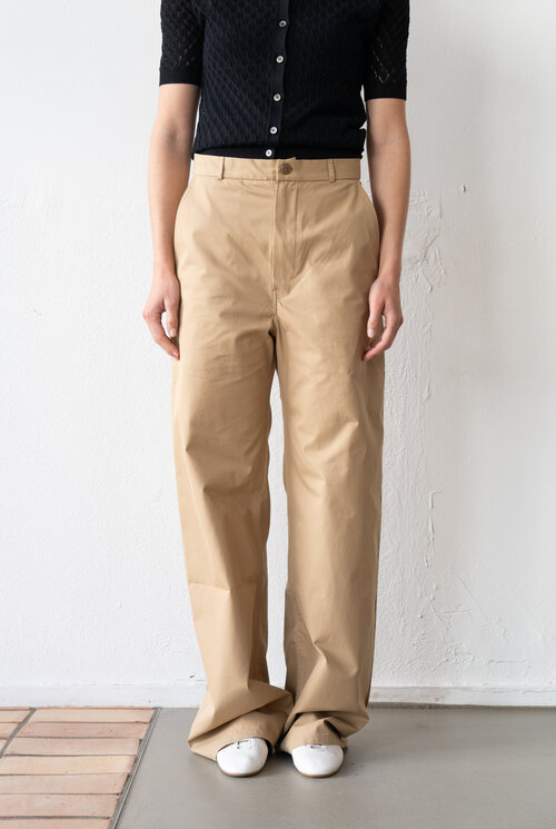 Easy Pant Kaki Cotton