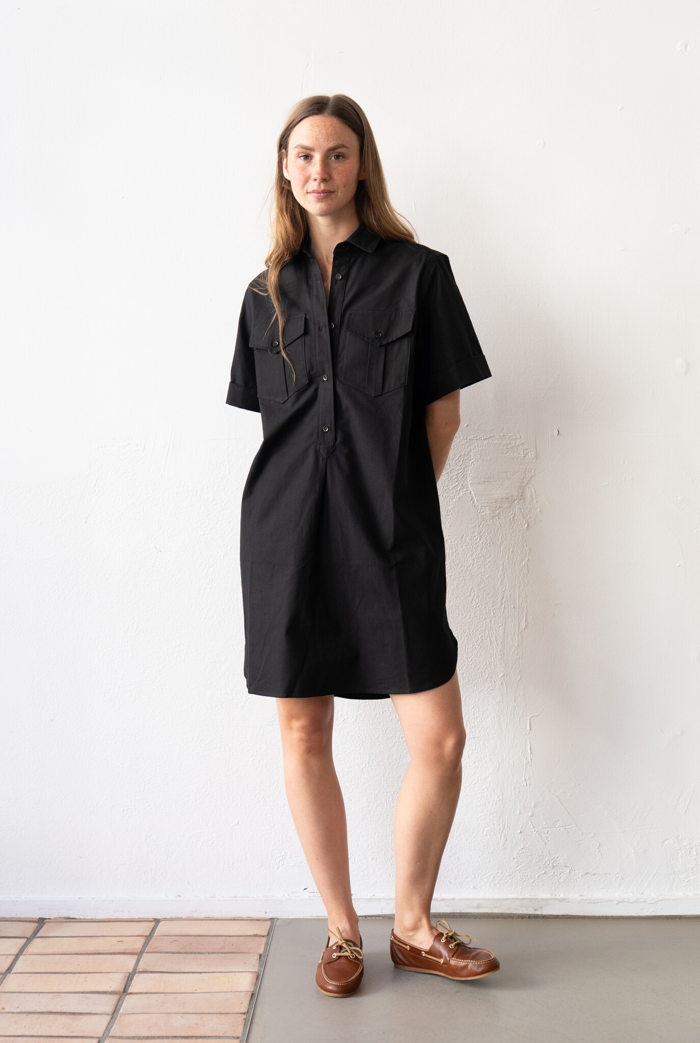 Army Shirt Dress Noir