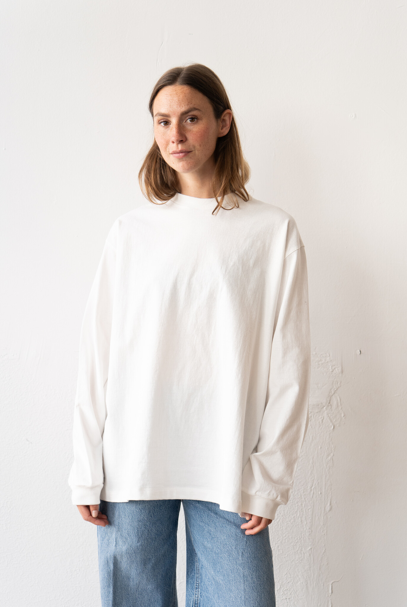 Standard L/S T-shirt White Knit