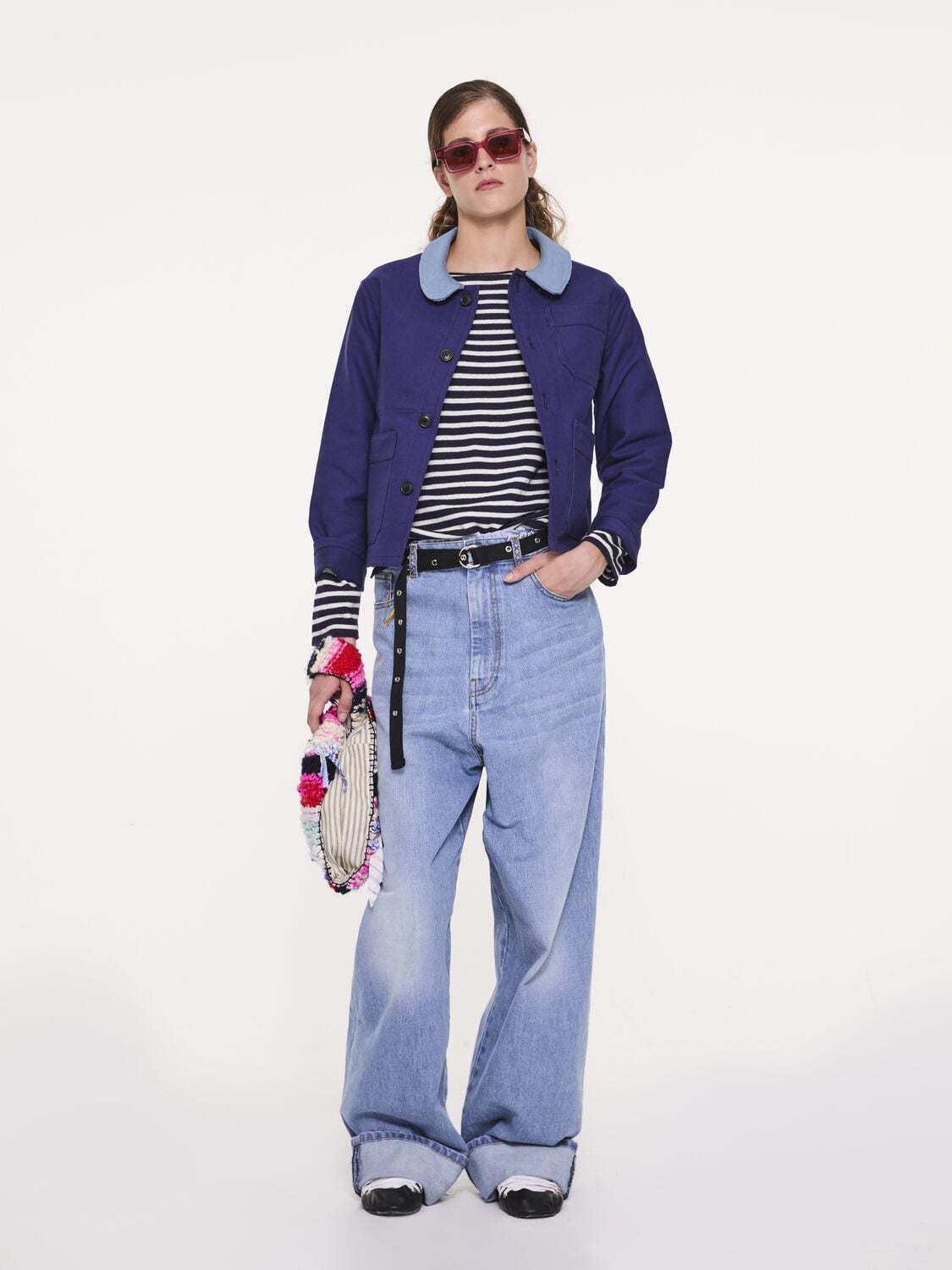 Alex Utility Jacket Blue Navy Light Blue