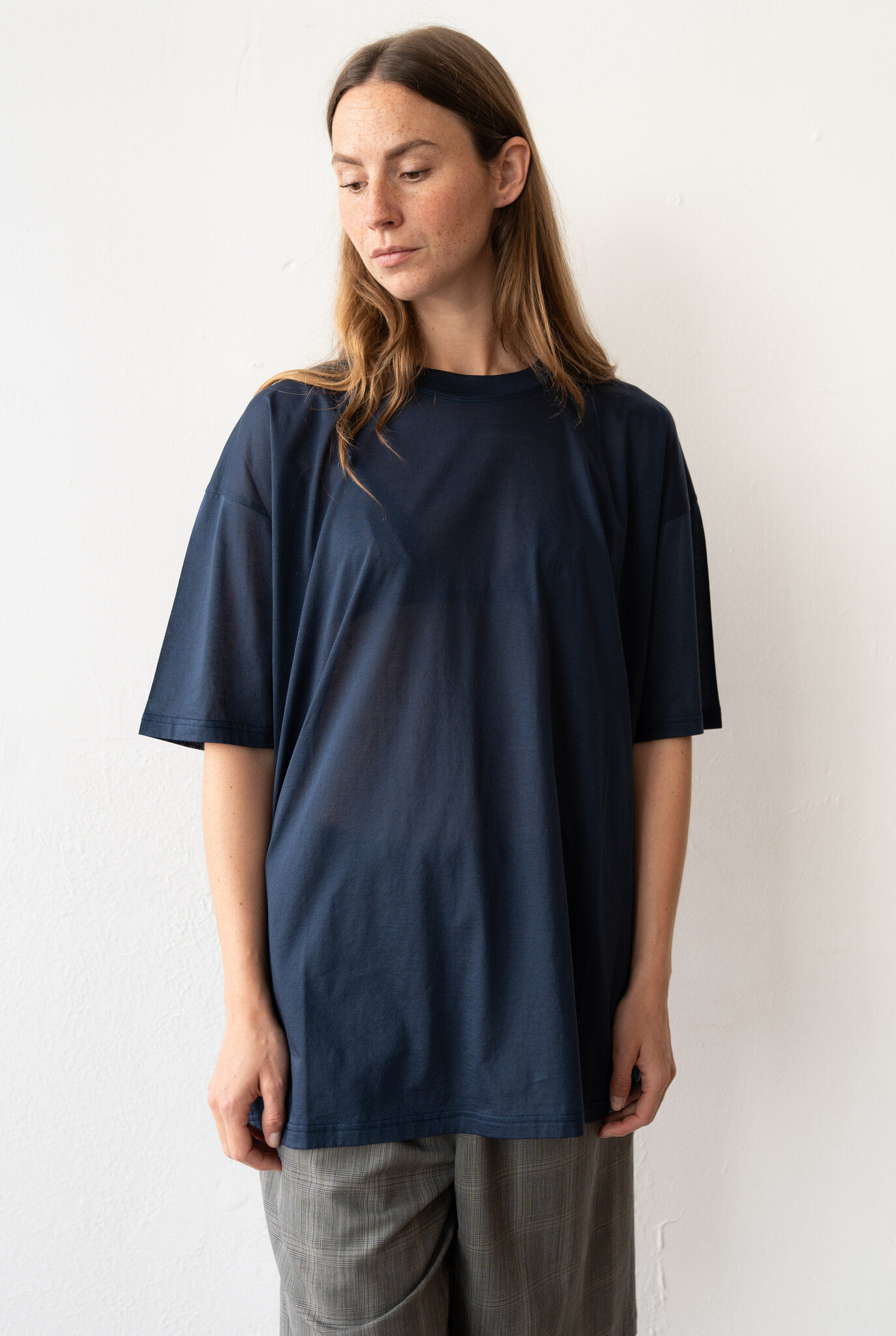 Boy XL S/S Navy Voile Jersey