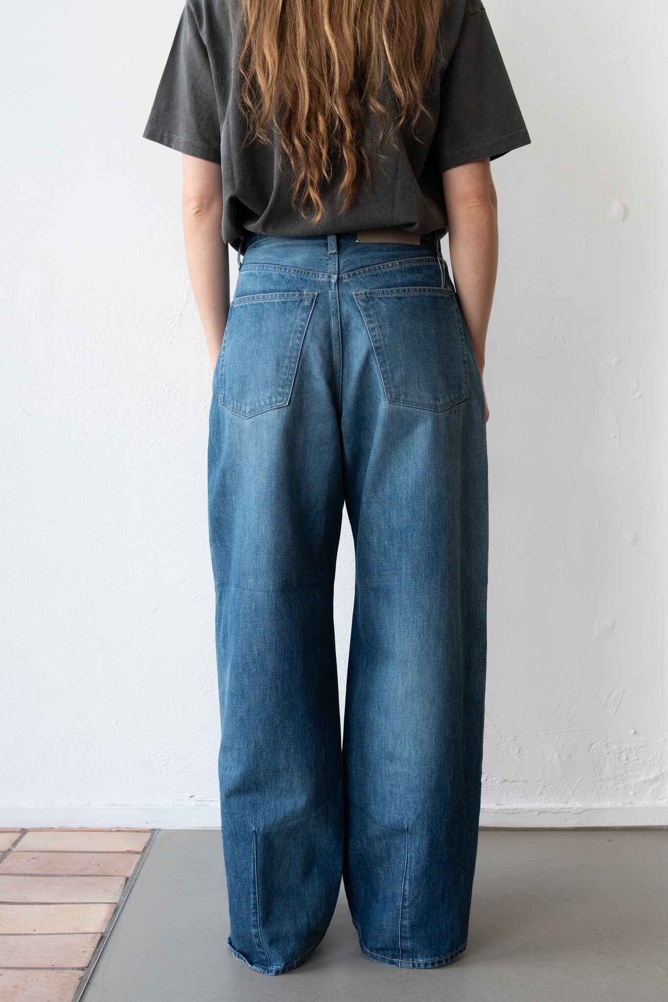 Structure Faded Indigo Jeans