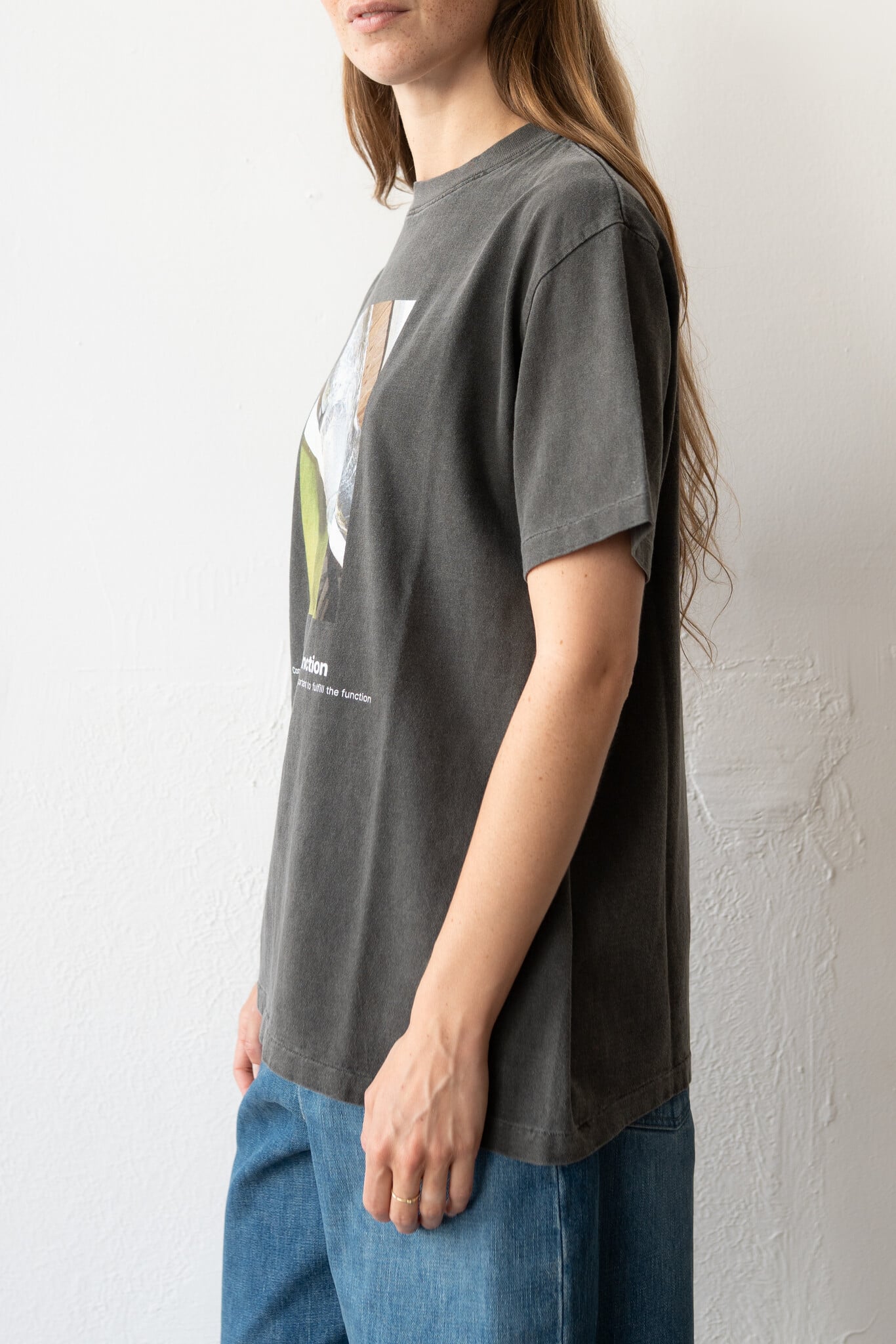17 Round Shape Dyed Tee 'From Follows Function' Black