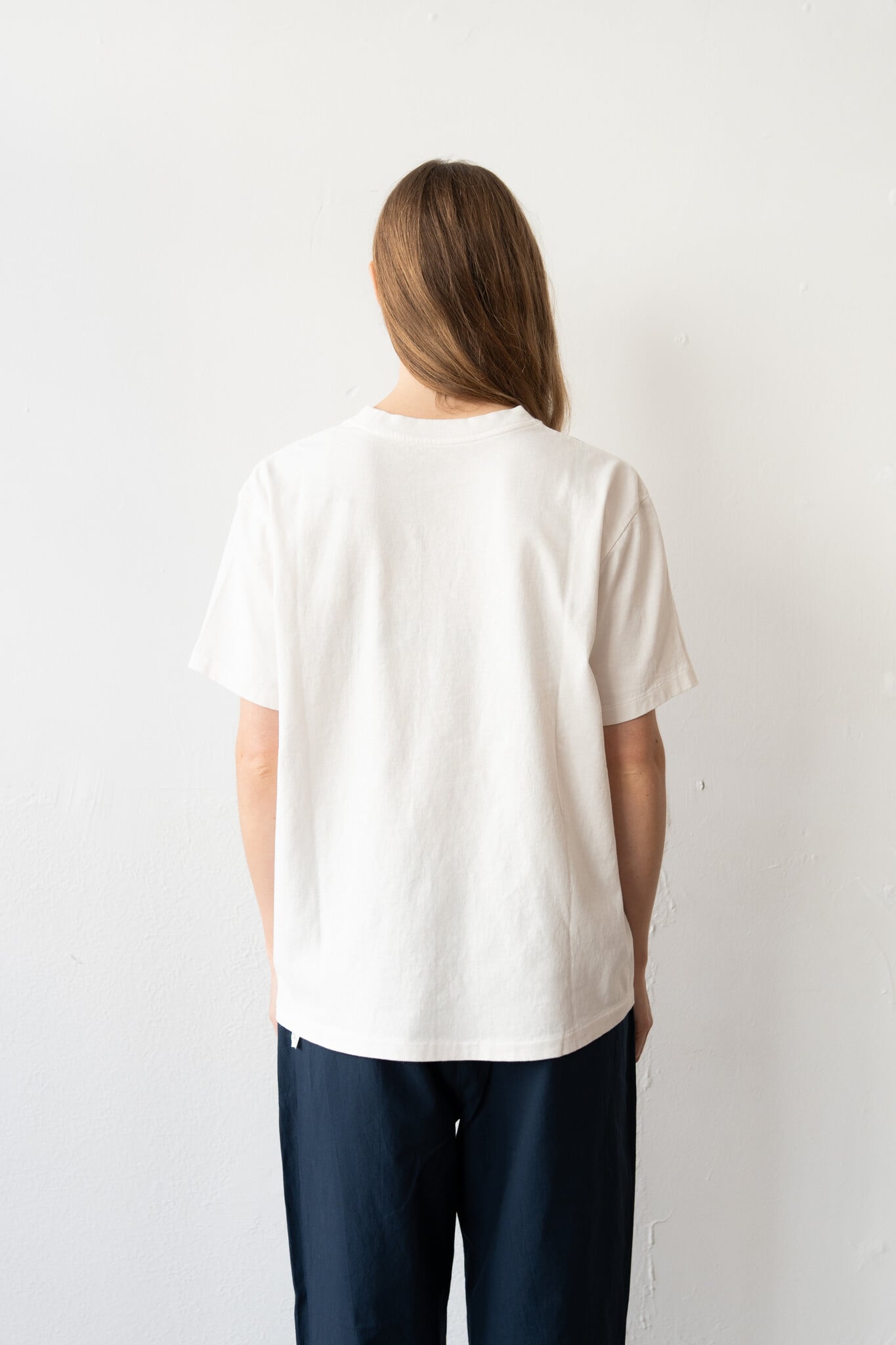 17 Round Shape Dyed Tee 'Constitutive' White
