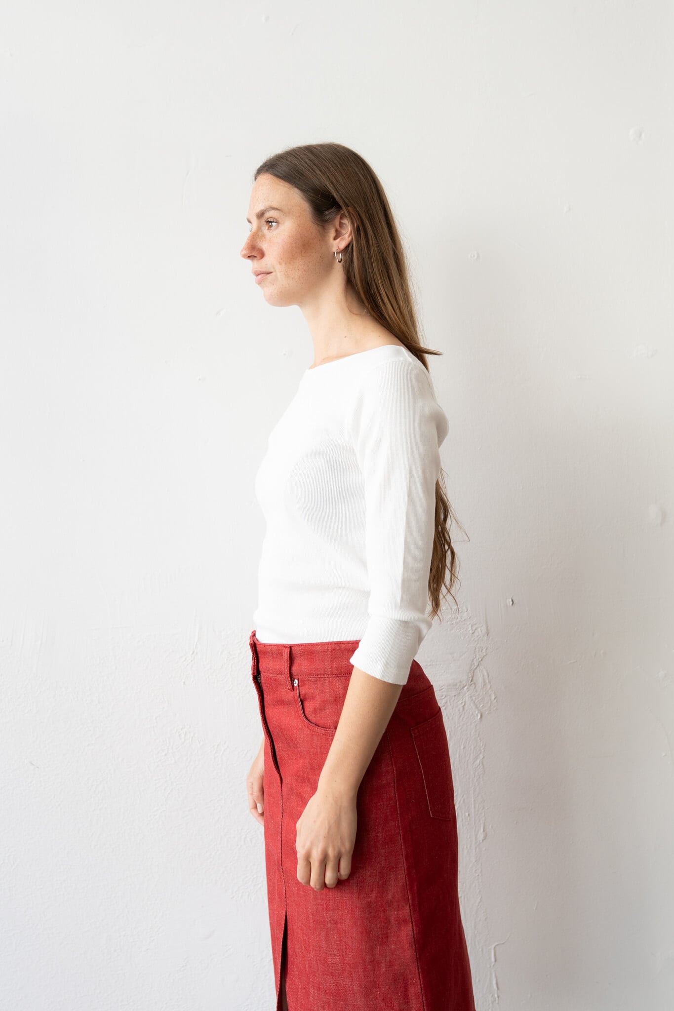 Organic Rib Back 26P White