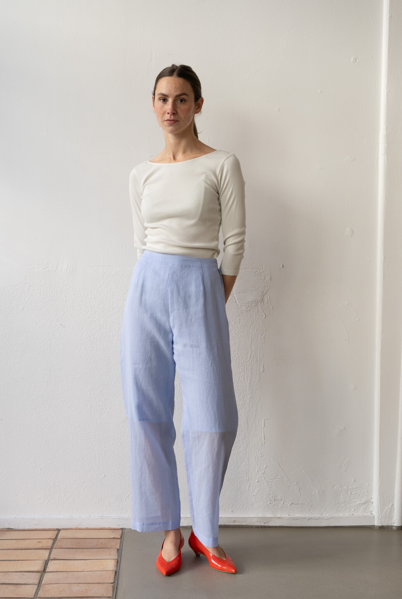 Sheer Easy Pants Sax