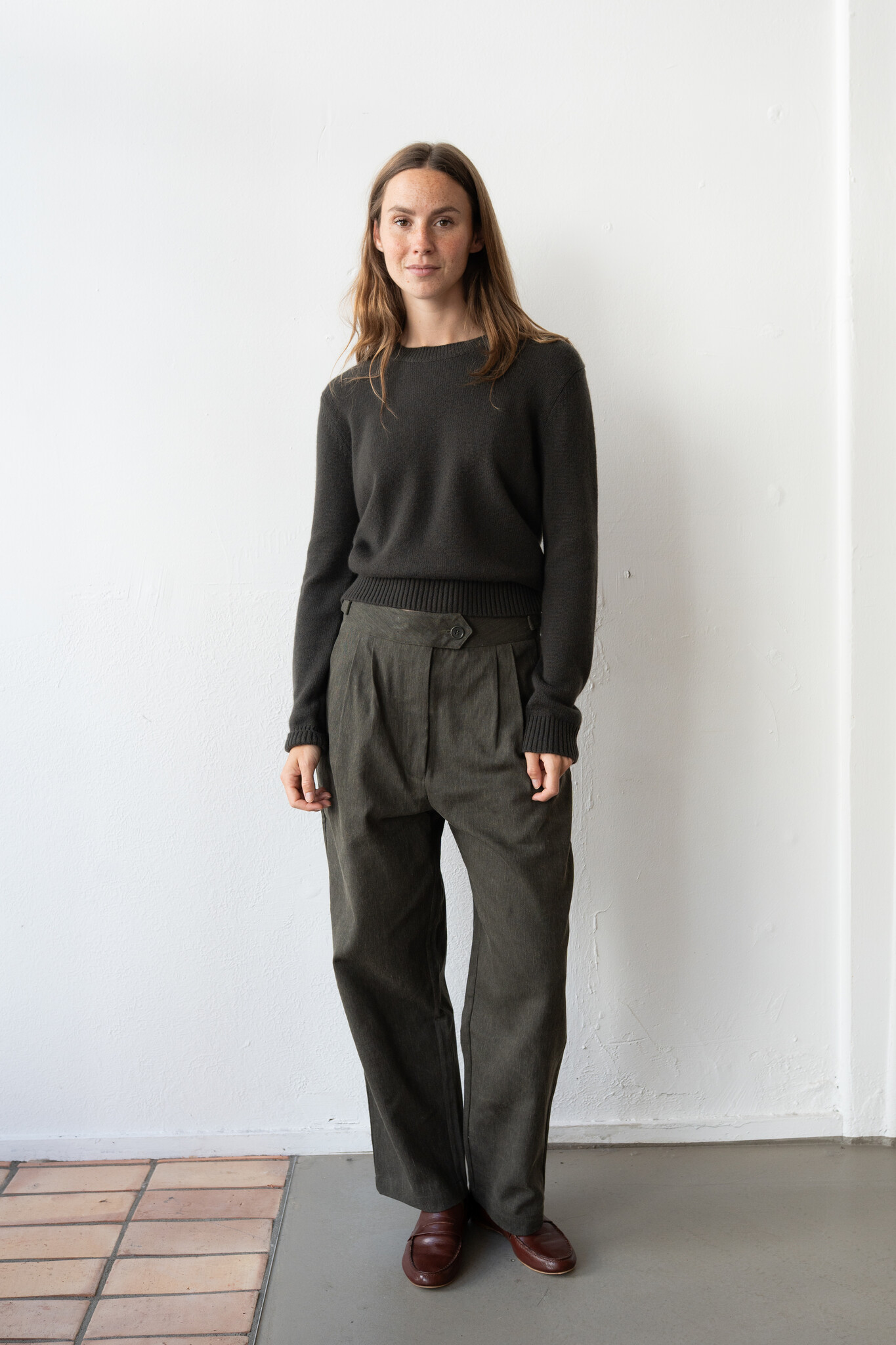 Enya Trouser Washed Green