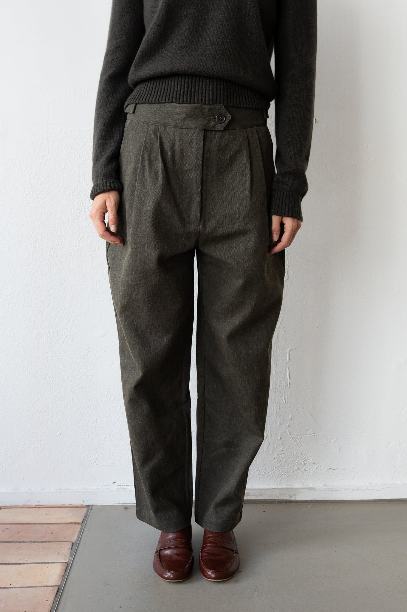 Enya Trouser Washed Green