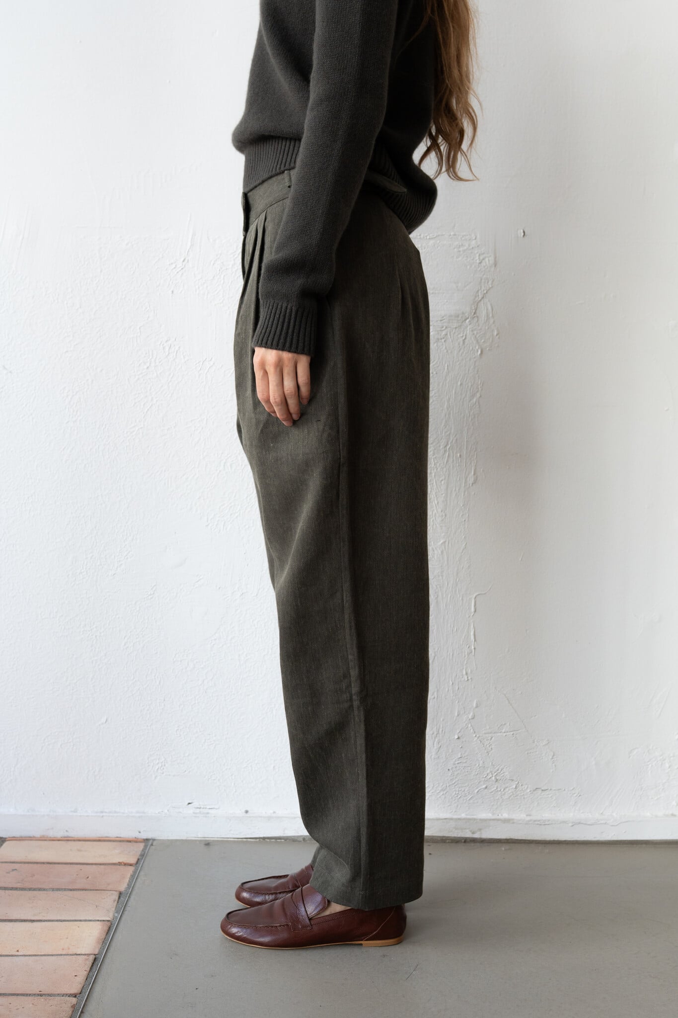 Enya Trouser Washed Green