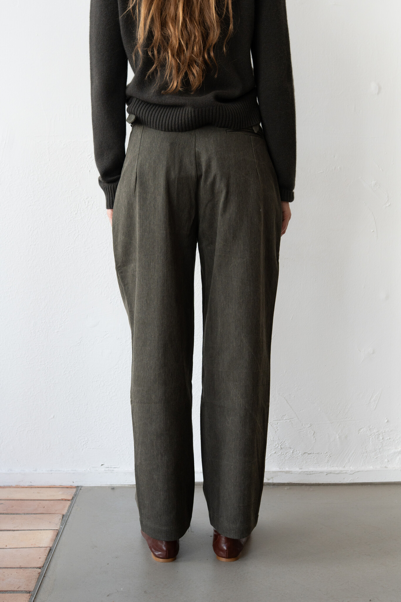 Enya Trouser Washed Green