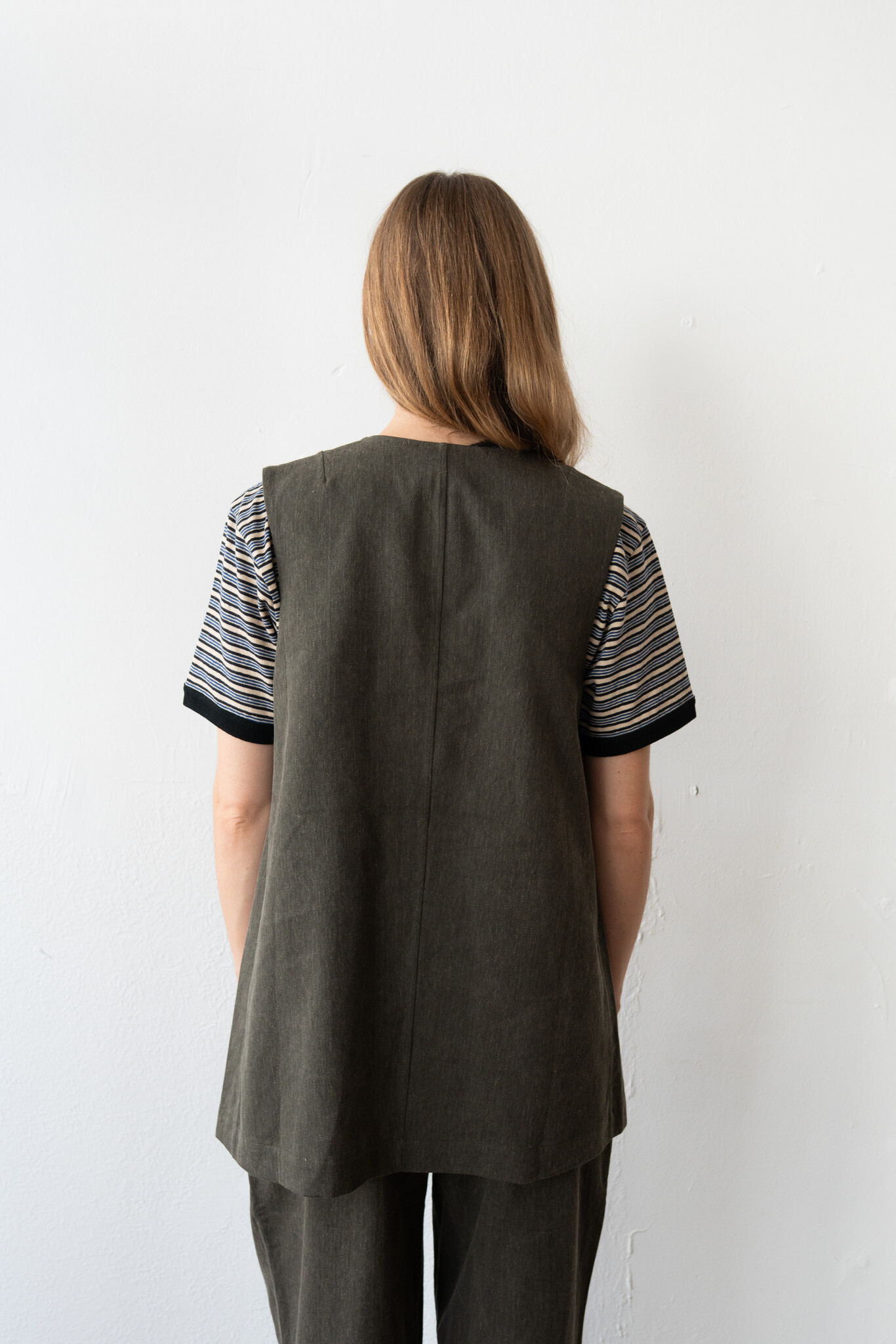 Daphne Vest Washed Green