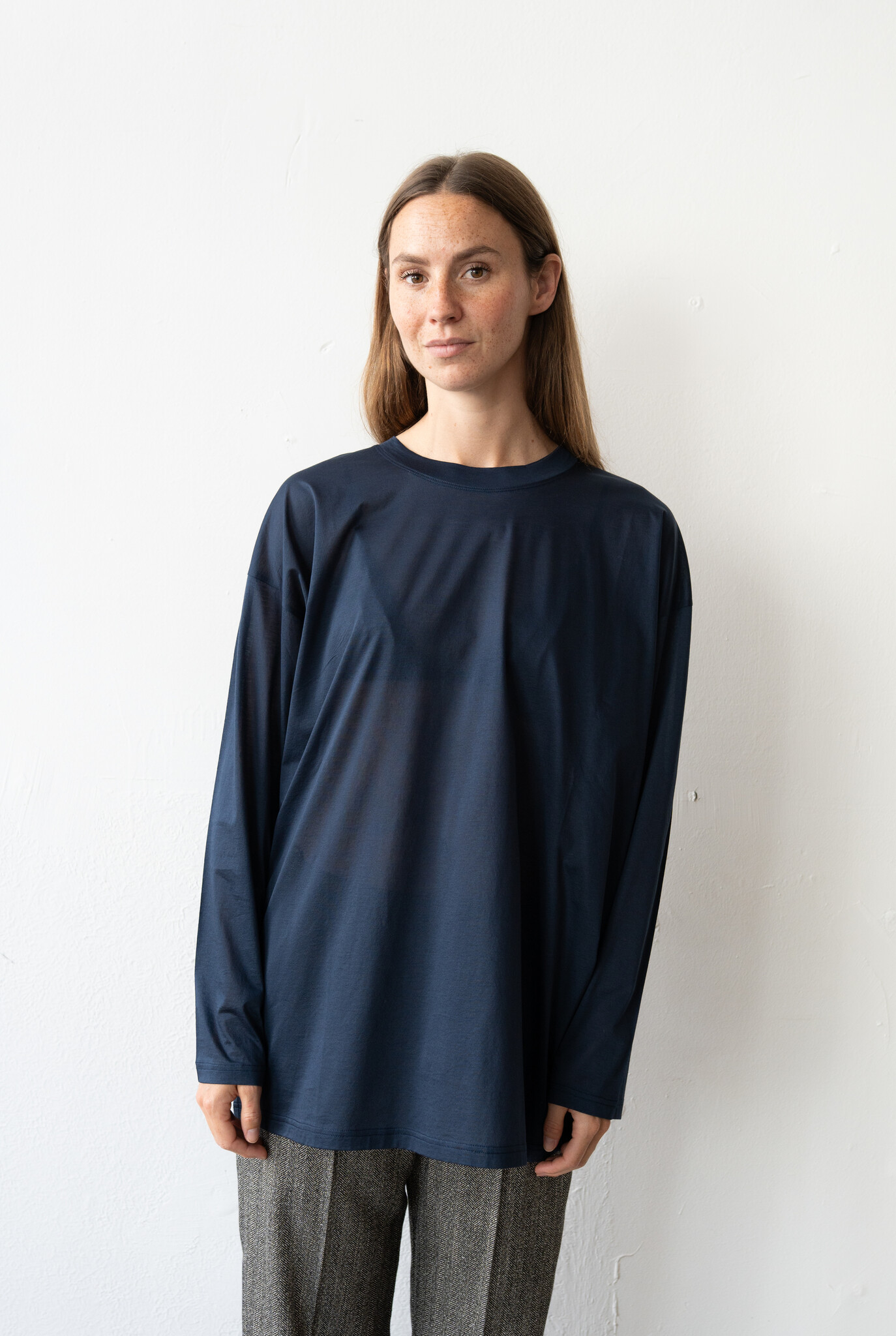 Boy XL L/S Navy Voile Jersey