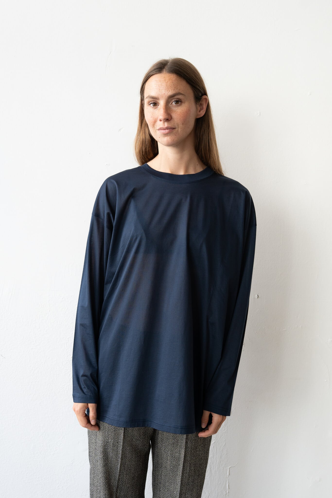 Boy XL L/S Navy Voile Jersey