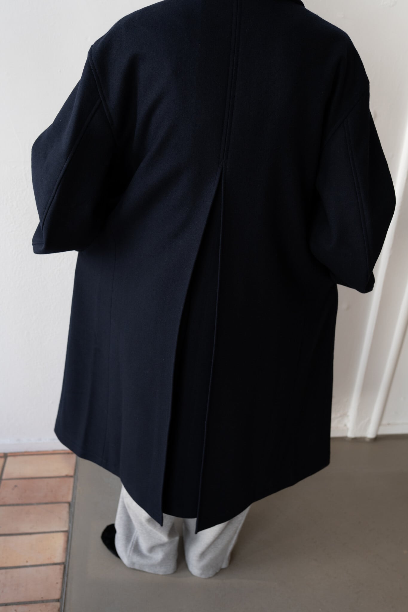 Loden Wool&Cashmere long coat Dark Navy
