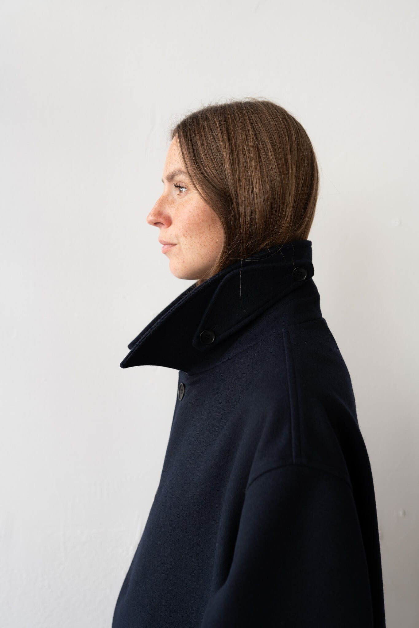 Loden Wool&Cashmere long coat Dark Navy