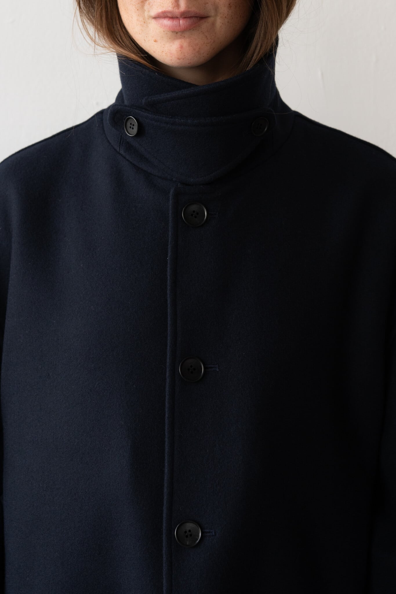 Loden Wool&Cashmere long coat Dark Navy