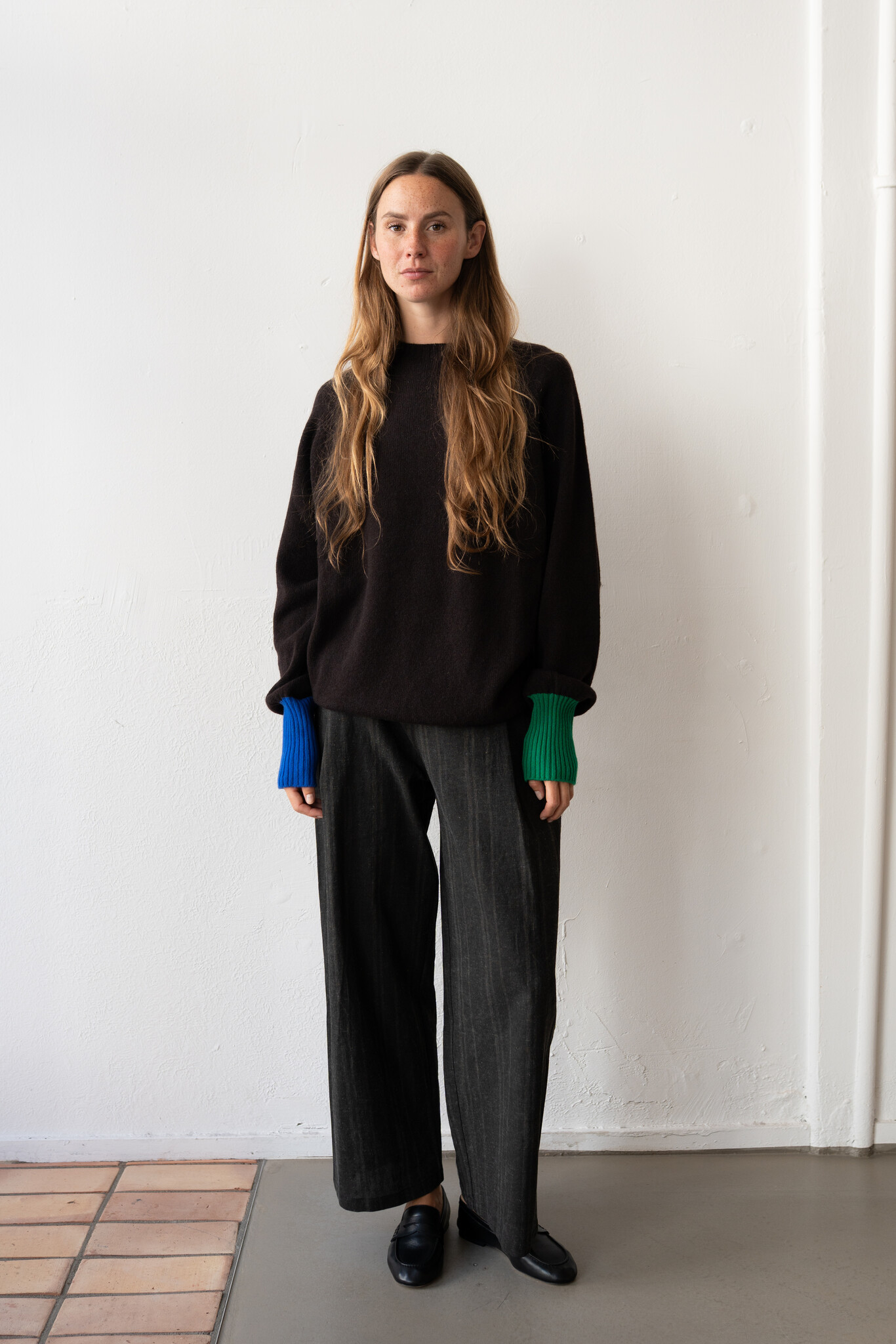 Bryan sweater cuff Dark Brown