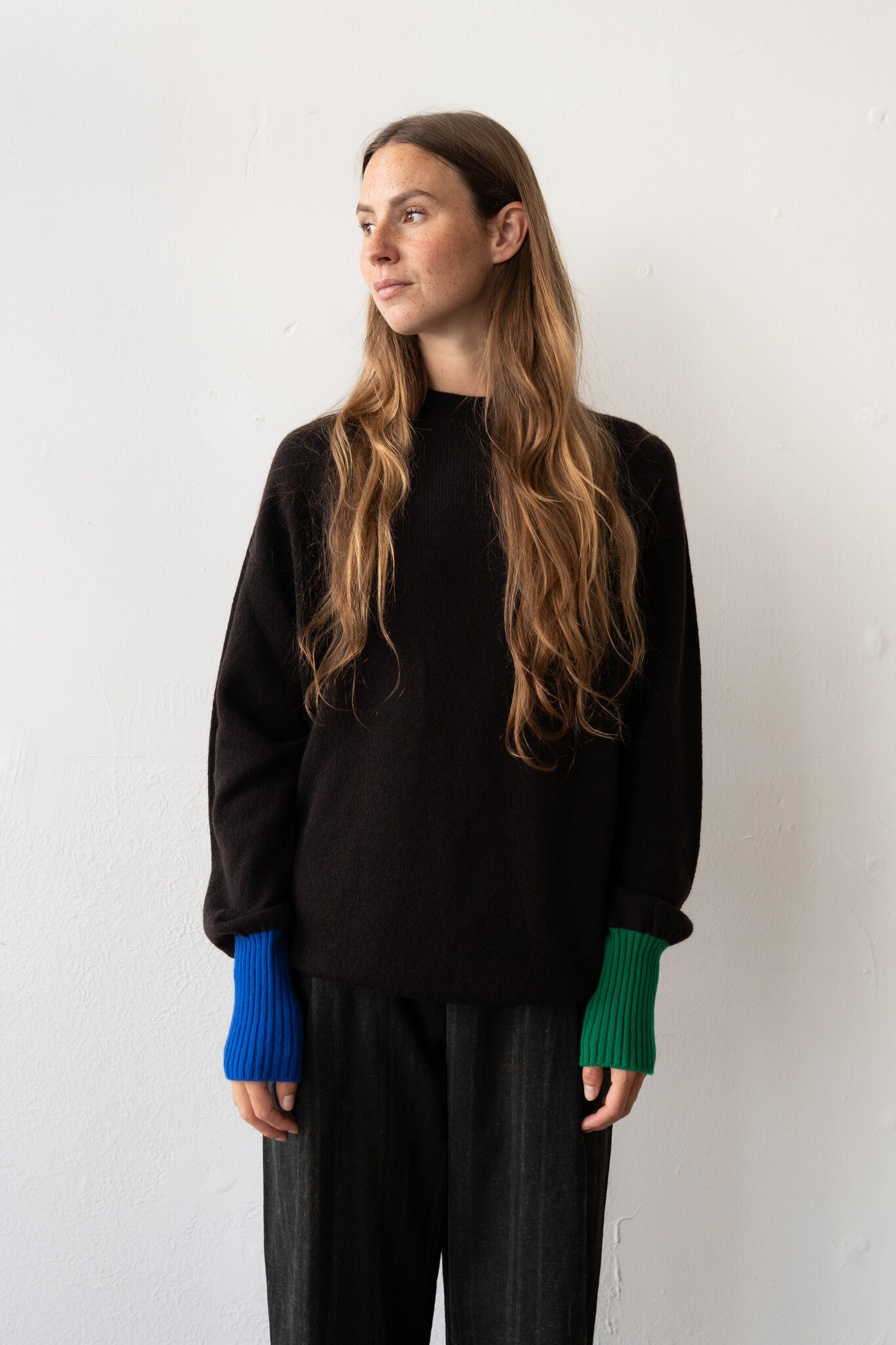 Bryan sweater cuff Dark Brown