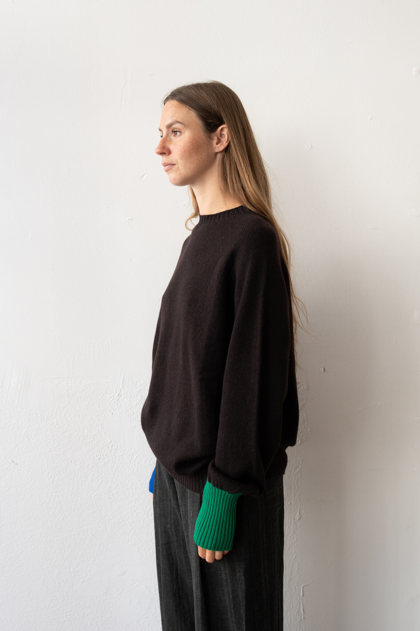 Bryan sweater cuff Dark Brown