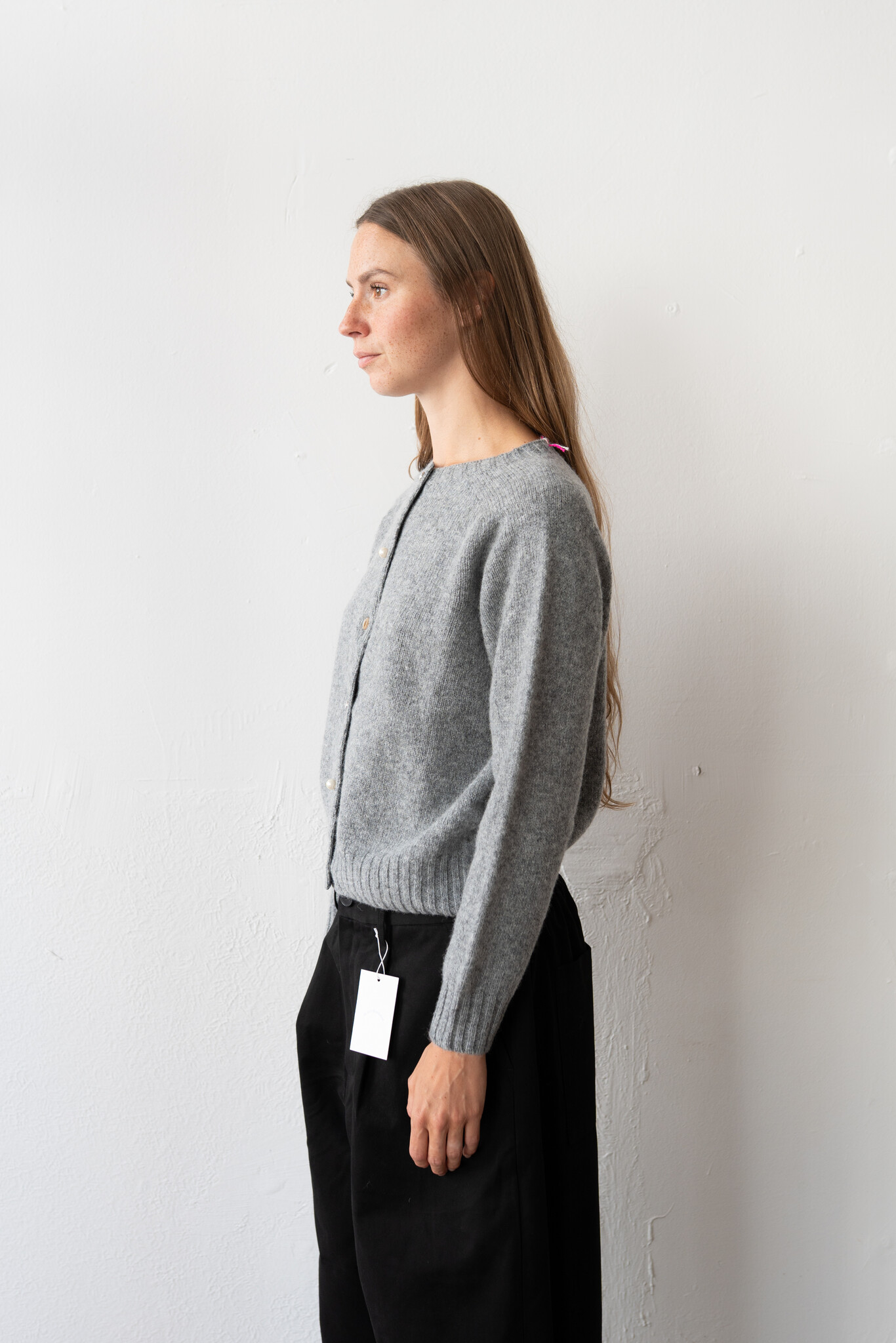 Erin crewneck cardigan Grey