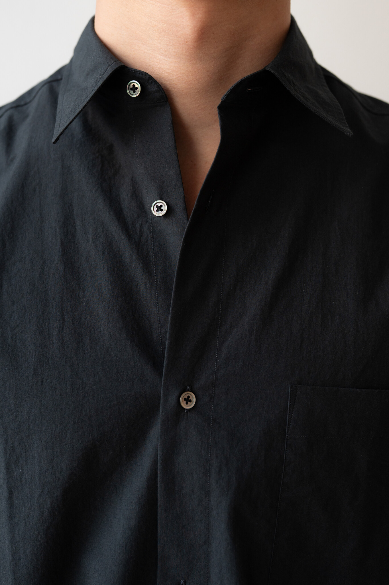 Typewriter Cotton Shirt Dark Navy