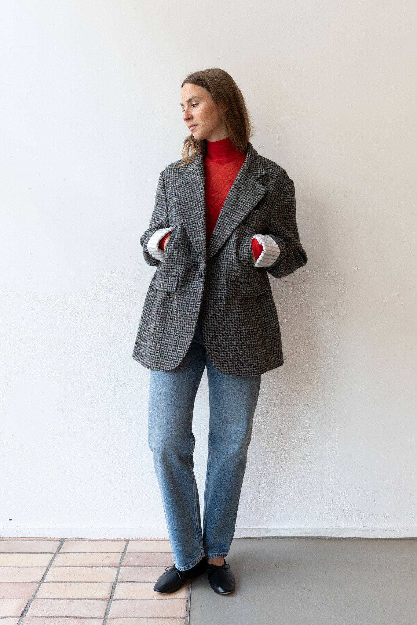 Helmut jacket Grey Houndstooth