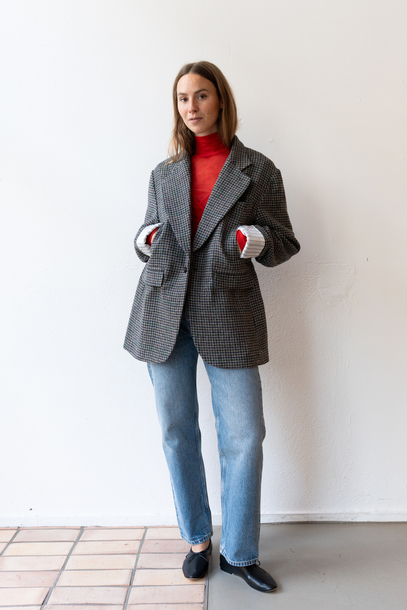 Helmut jacket Grey Houndstooth