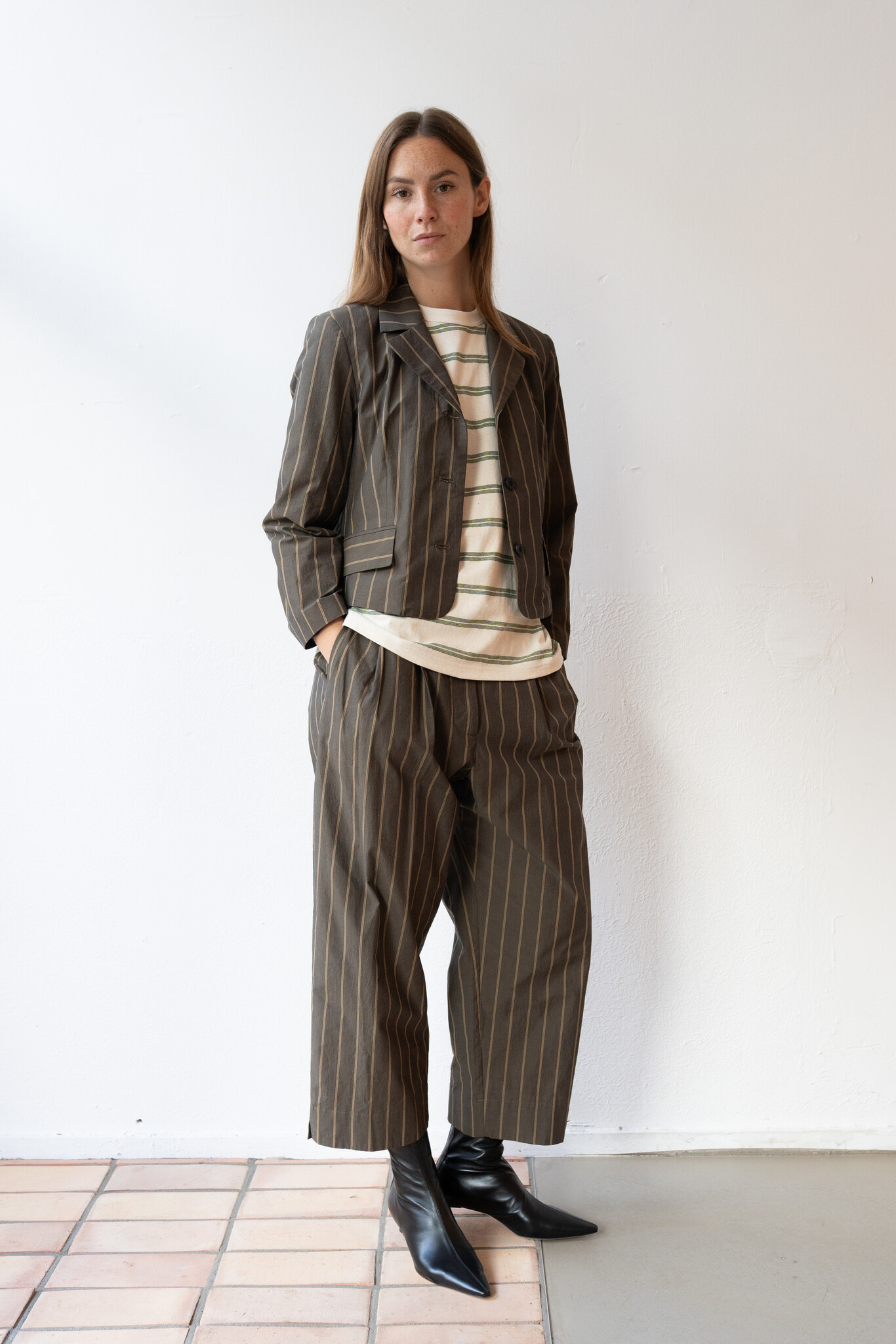 Babar Pant Stripe Brown