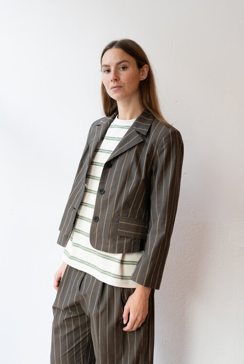 Edkin Blazer Stripe Brown