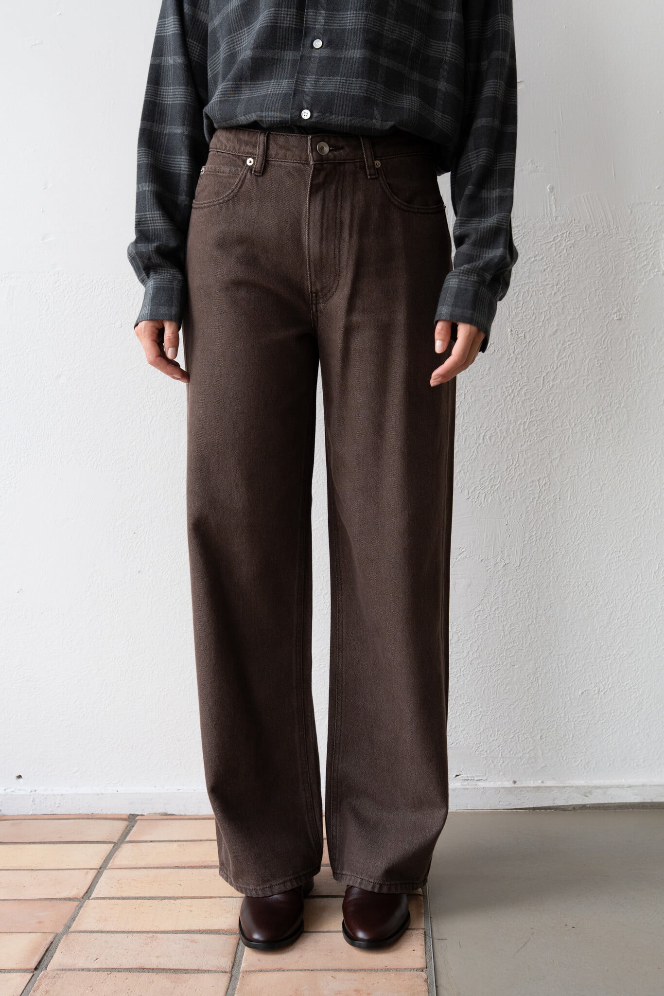 Relaxed 5 Pocket Jeans washed cotton-lyocell bull