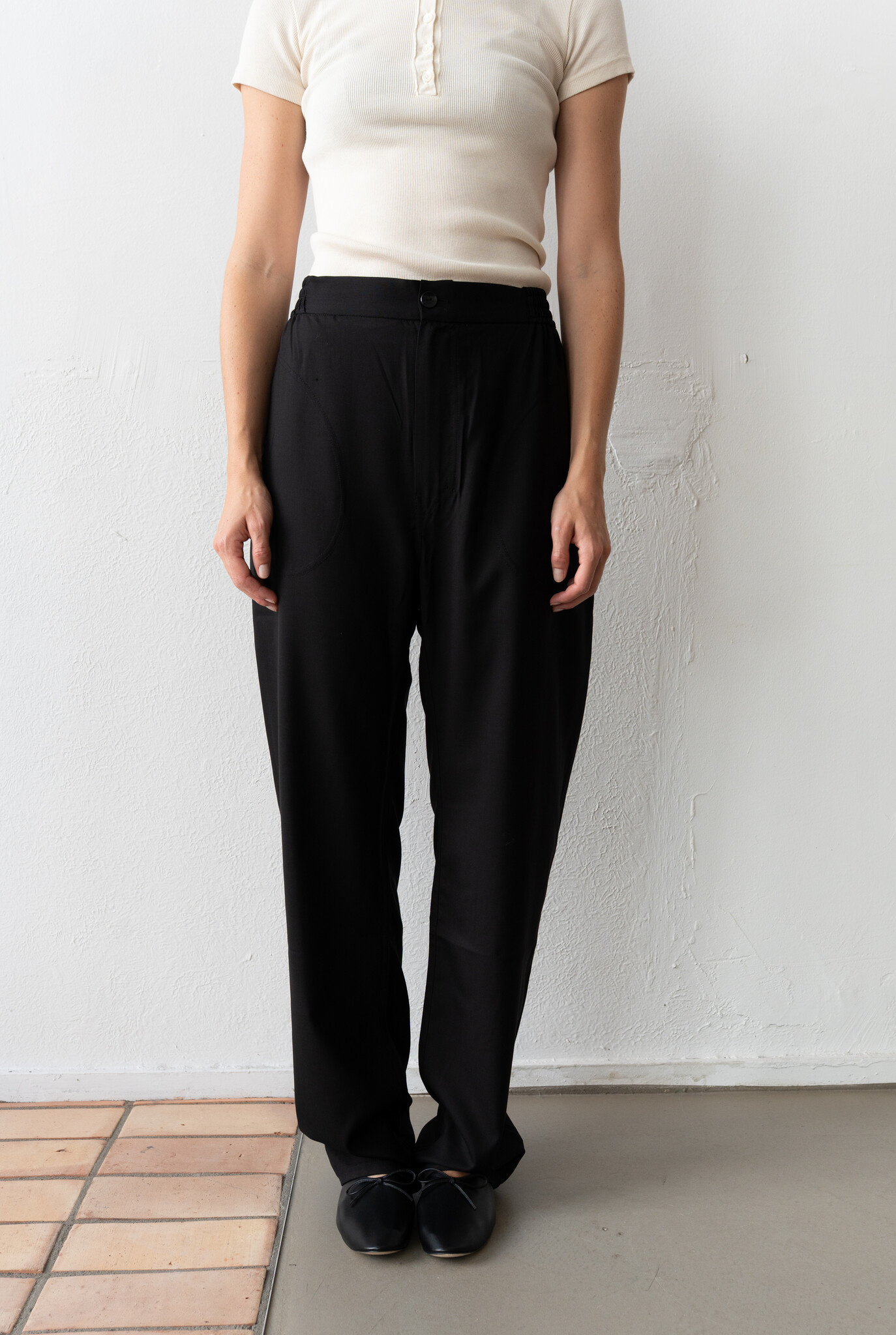 Pant X Black Cool Wool