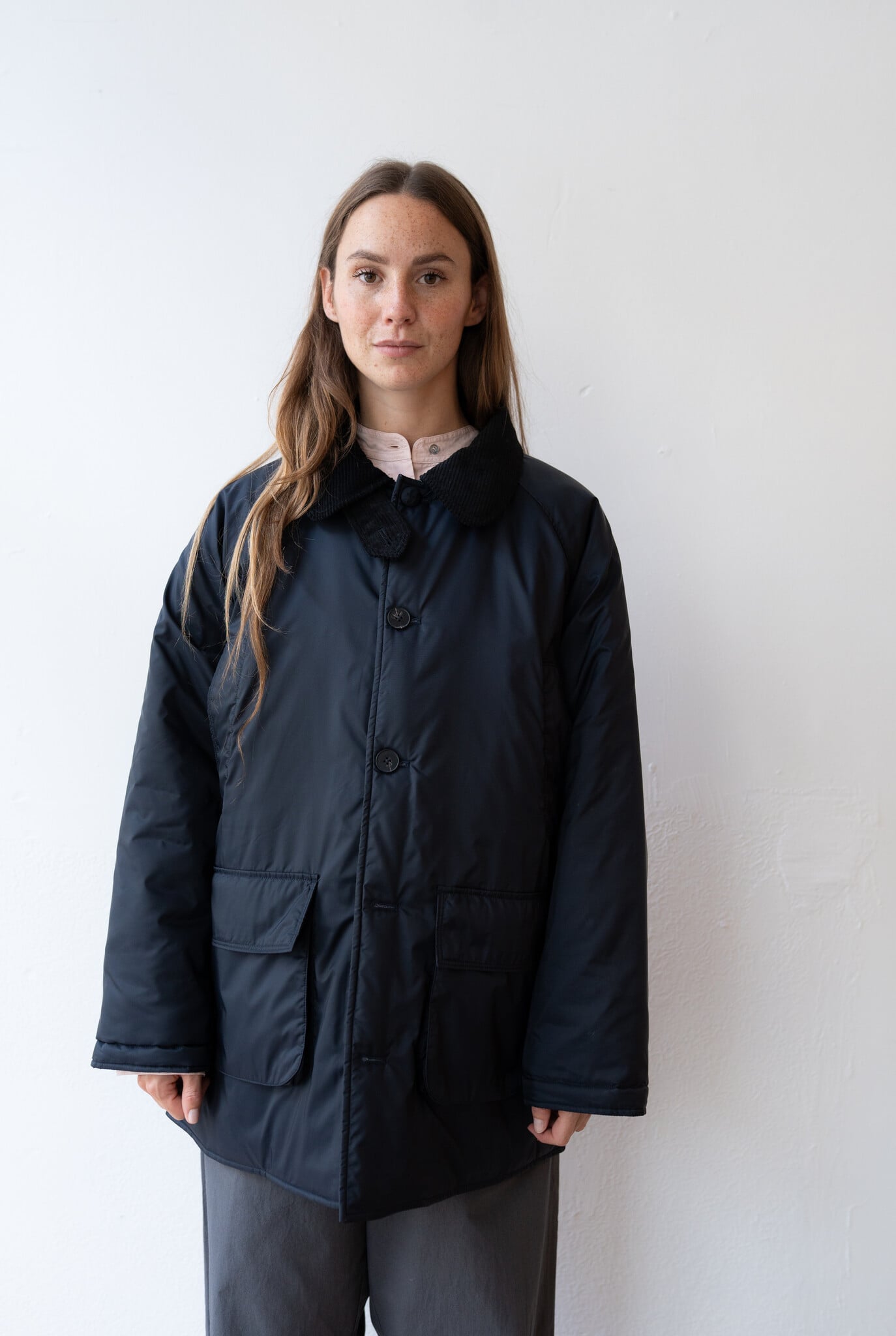British Midi Jacket Corduroy Night