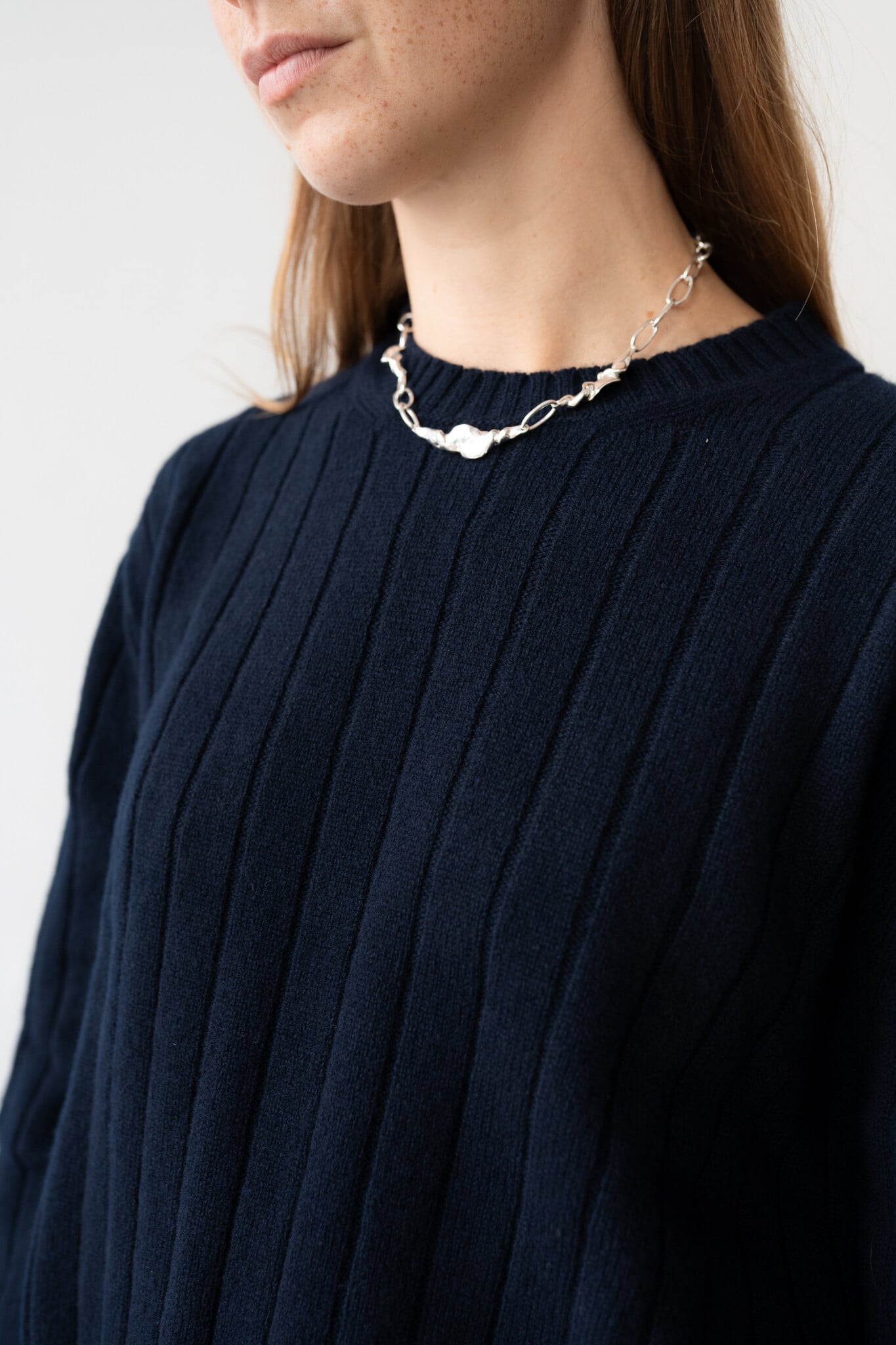 Rooney Rib Crewneck Navy