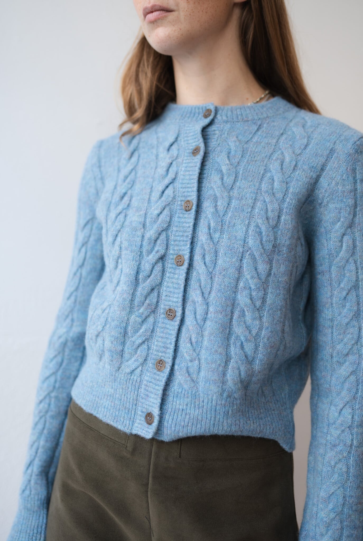 Rose Cardigan  lightblue