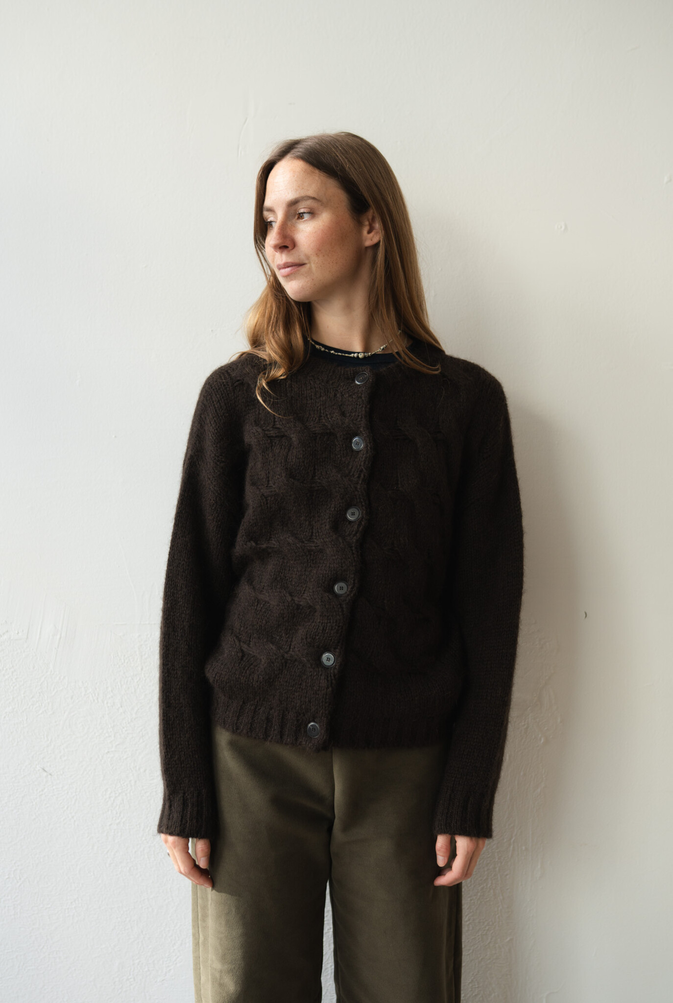 Cable Knit Cardigan Mahony