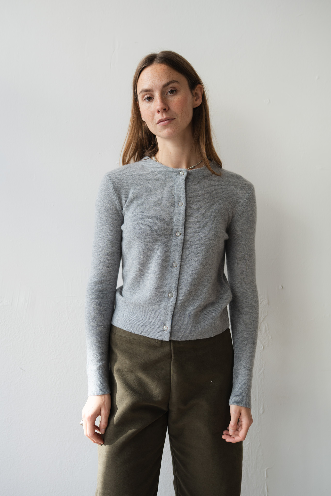 Cashmere Gauze Small Cardigan Calcedonio