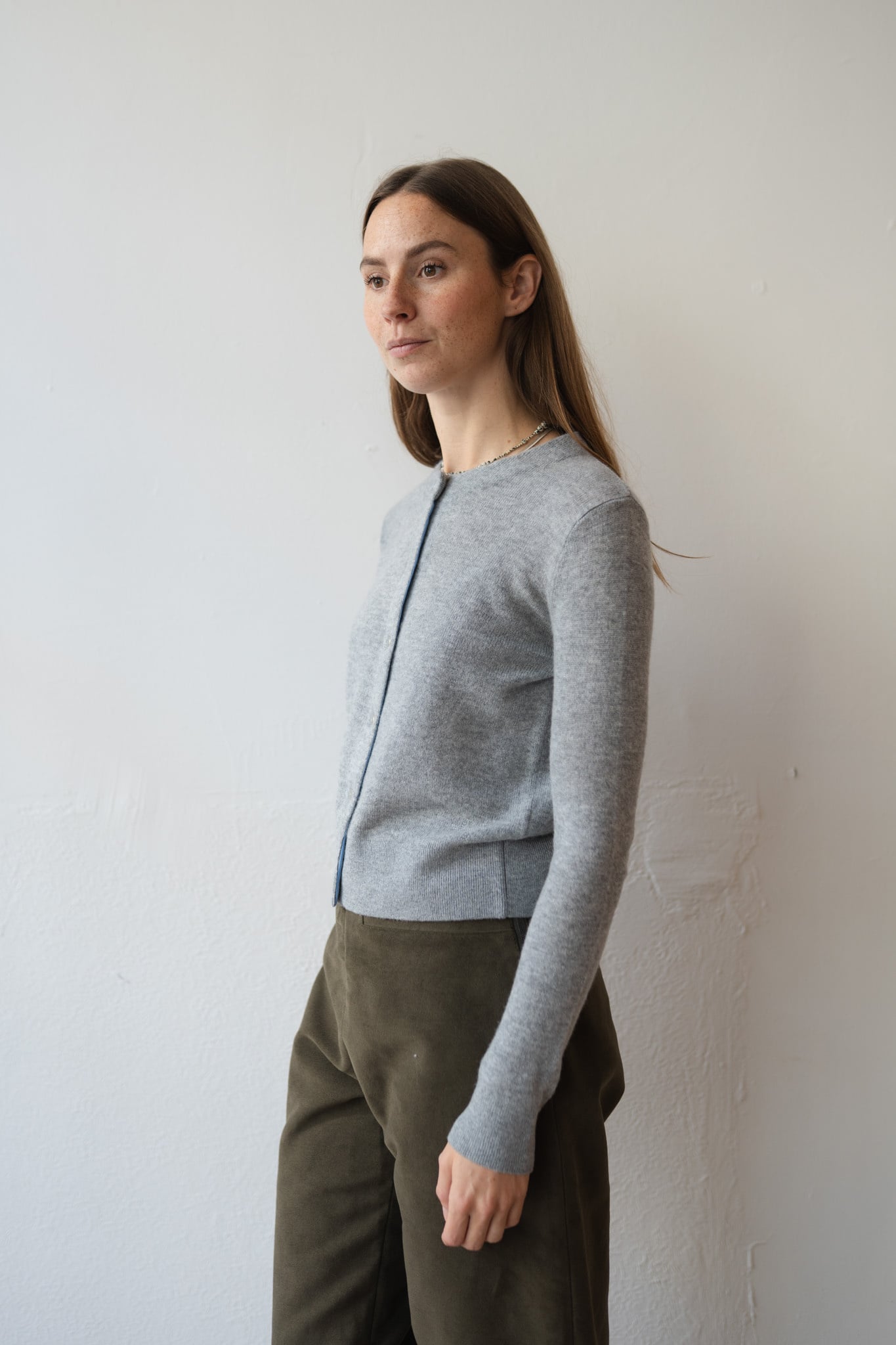 Cashmere Gauze Small Cardigan Calcedonio