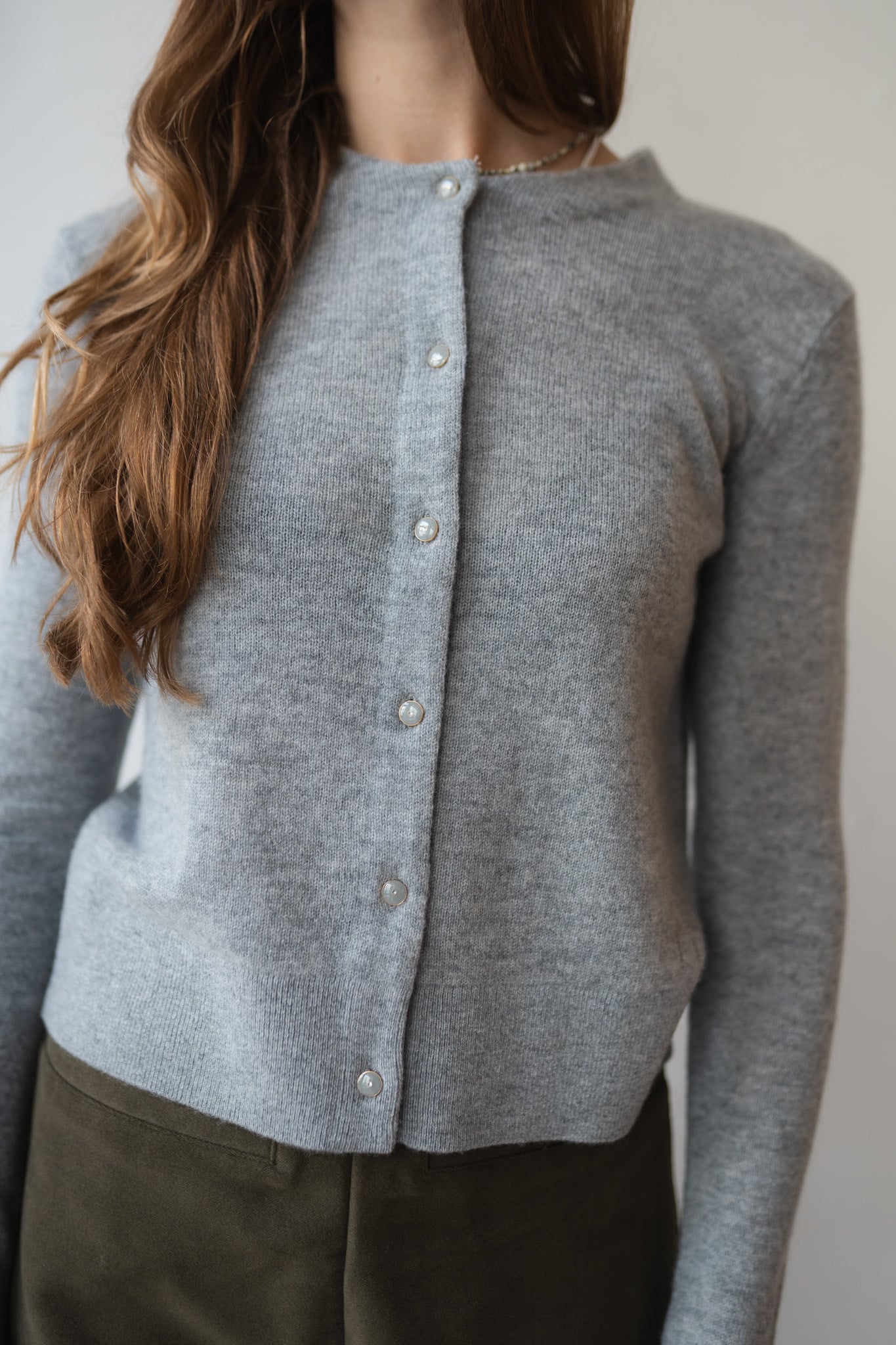 Cashmere Gauze Small Cardigan Calcedonio