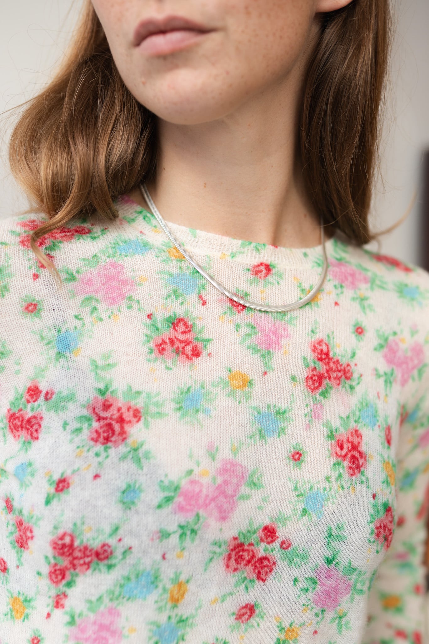 "Bouquet" Print Sweater Lovely
