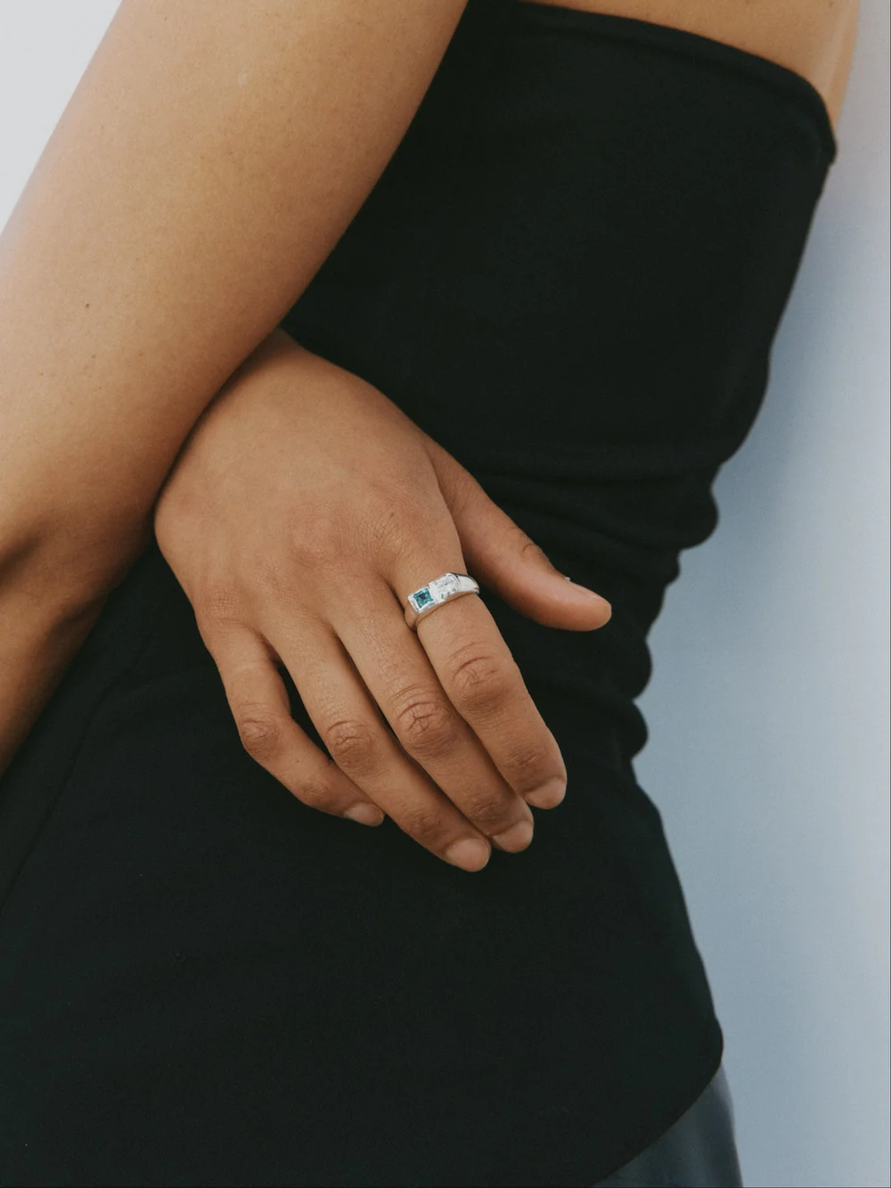 Bryce Ring in Blue and Sterling Silver