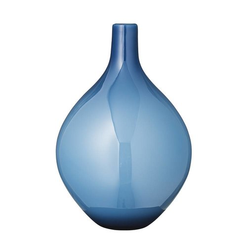 Bloomingville Vaas blauw glas Bloomingville Vaas blauw glas