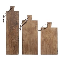 Houten broodplanken teak - set van 3