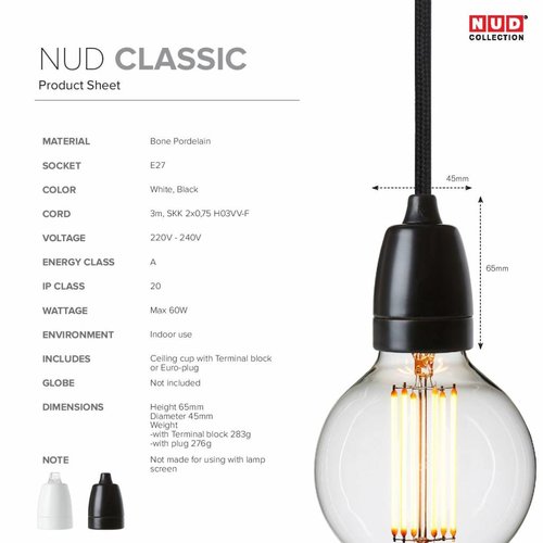 Nud Collection Socket classic - zwart