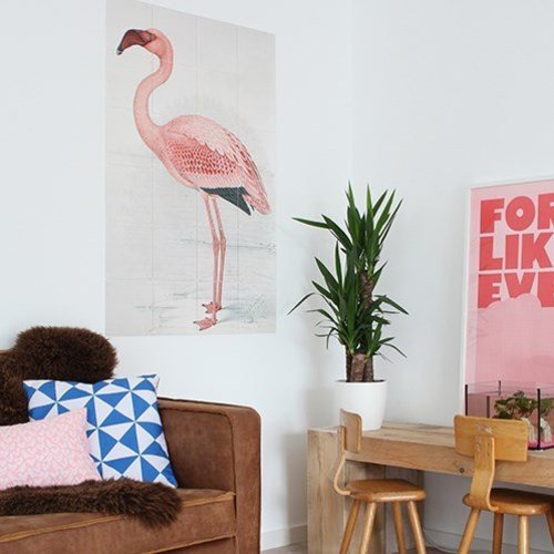 IXXI IXXI Wanddecoratie - Flamingo Claude Finch-Davies