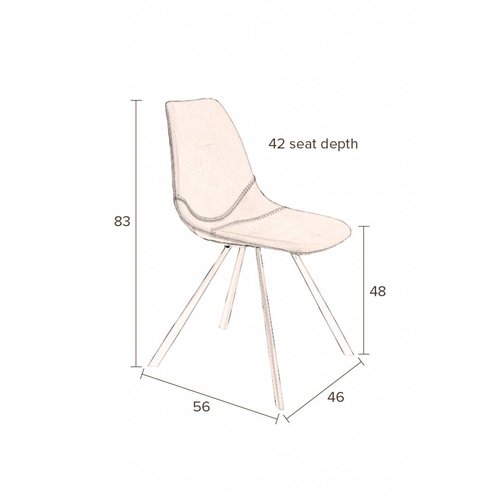 Dutchbone Franky stoel - set van 2