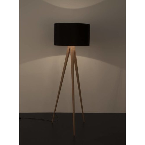 Zuiver Tripod wood vloerlamp