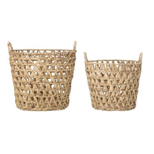 Bloomingville Set van 2 manden water hyacinth Bloomingville Set van 2 manden water hyacinth