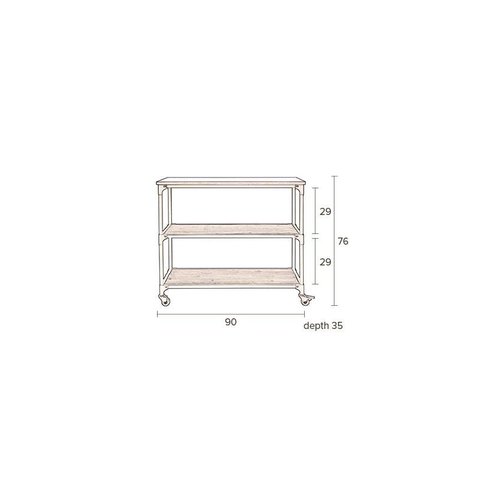 Dutchbone Consuela shelf trolley